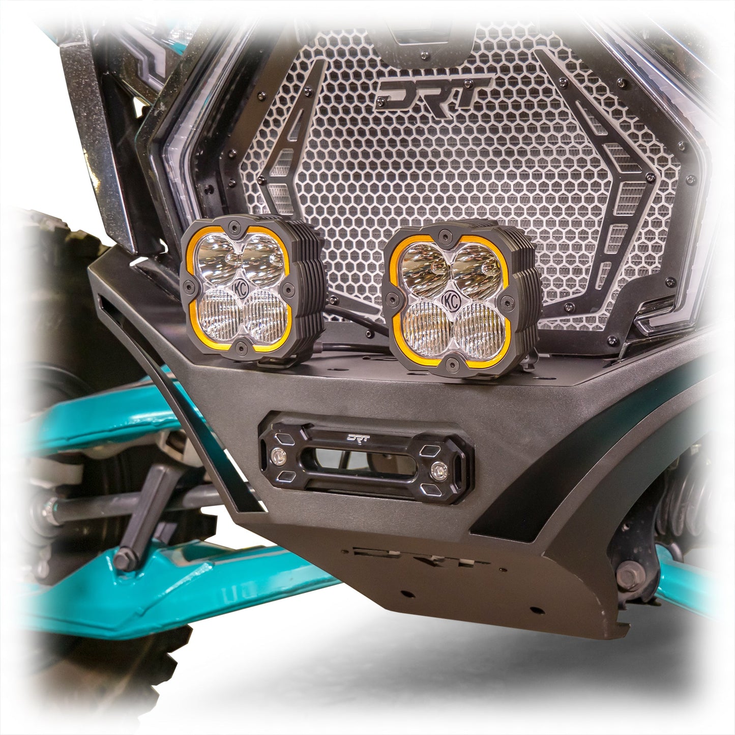 DRT Polaris RZR Pro XP Front Winch Bumper Sand Black