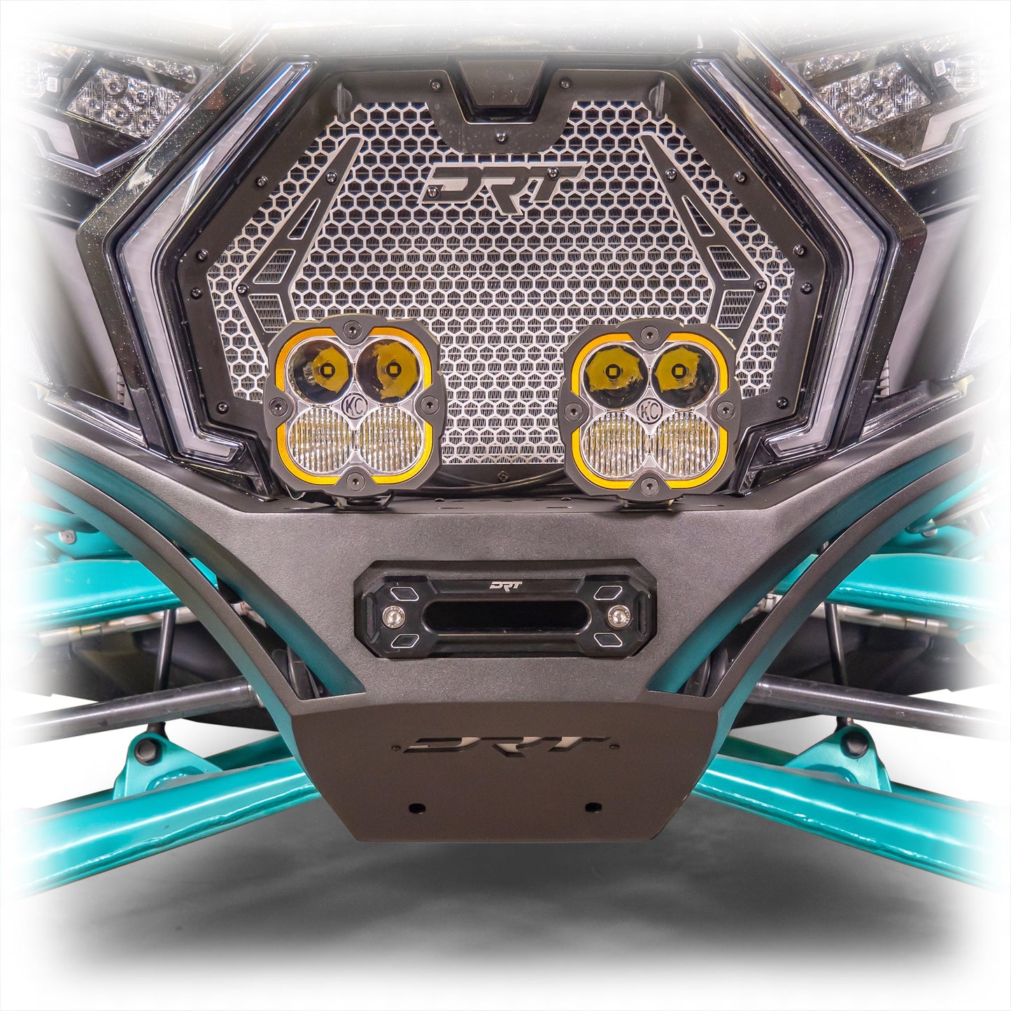 DRT Polaris RZR Pro XP Front Winch Bumper Sand Black