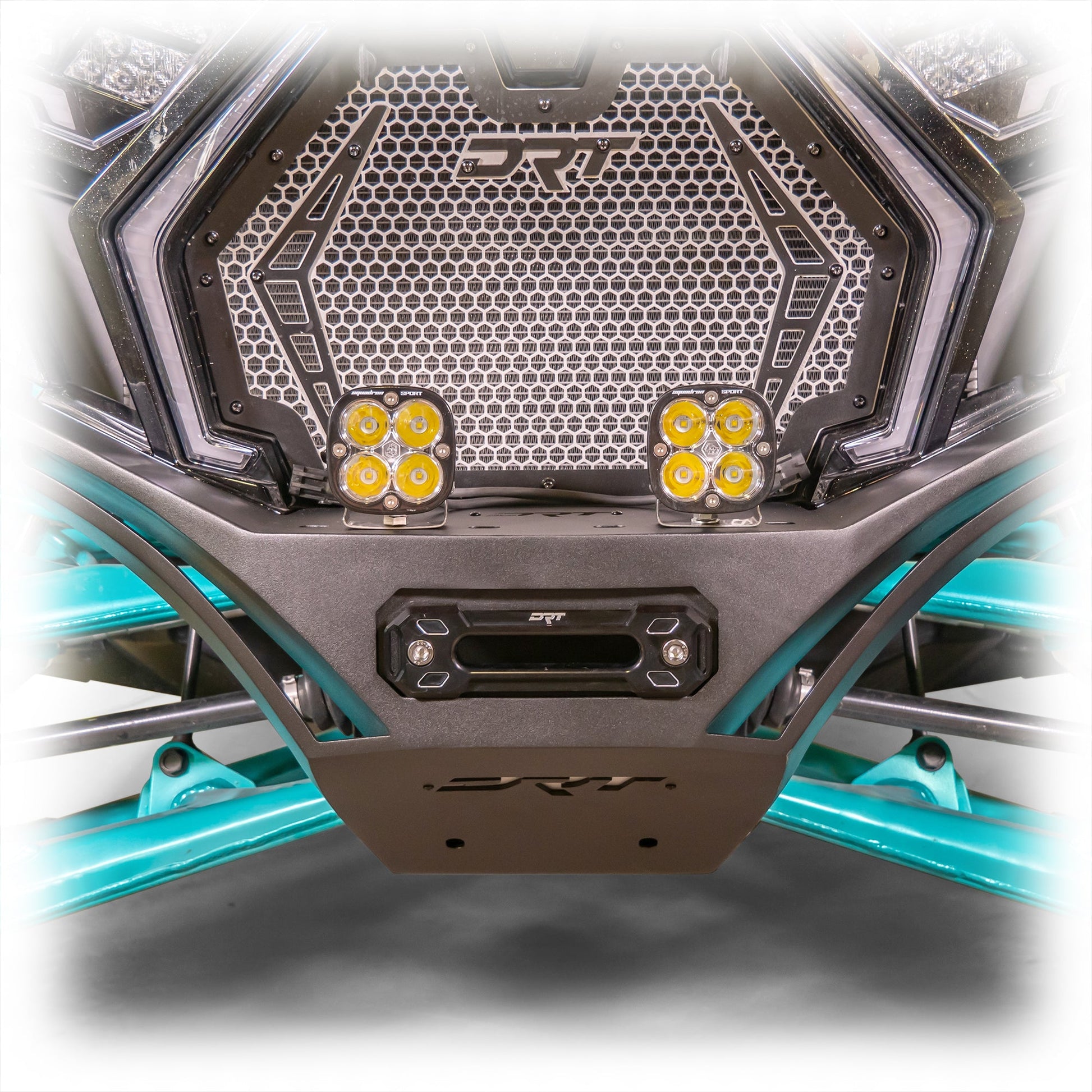 DRT Polaris RZR Pro XP Front Winch Bumper Sand Black