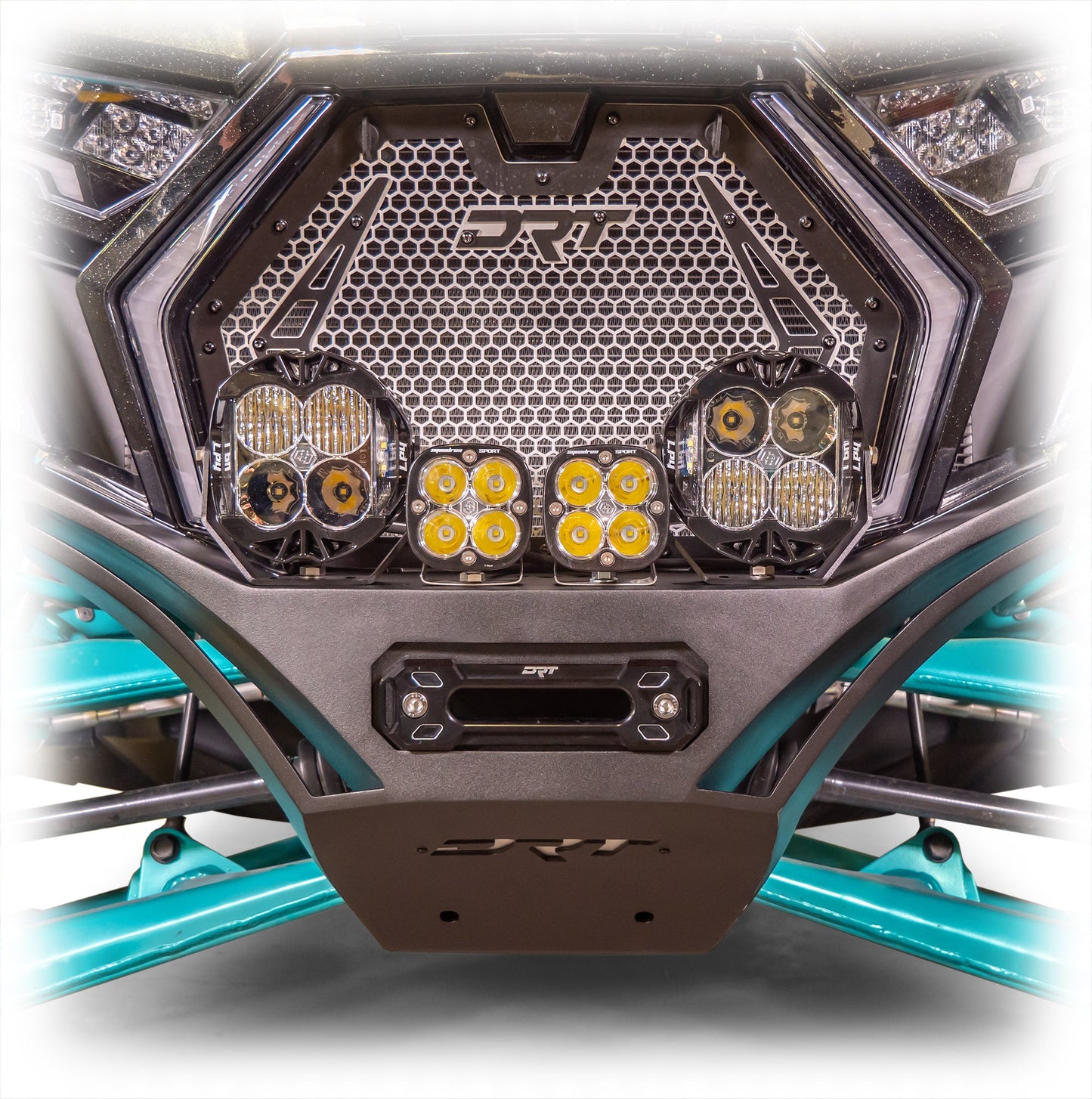 DRT Polaris RZR Pro XP Front Winch Bumper Sand Black