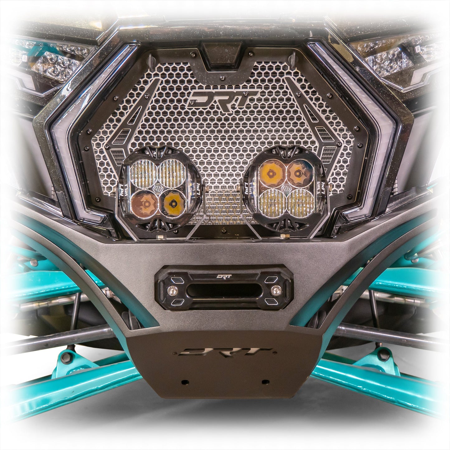 DRT Polaris RZR Pro XP Front Winch Bumper Sand Black