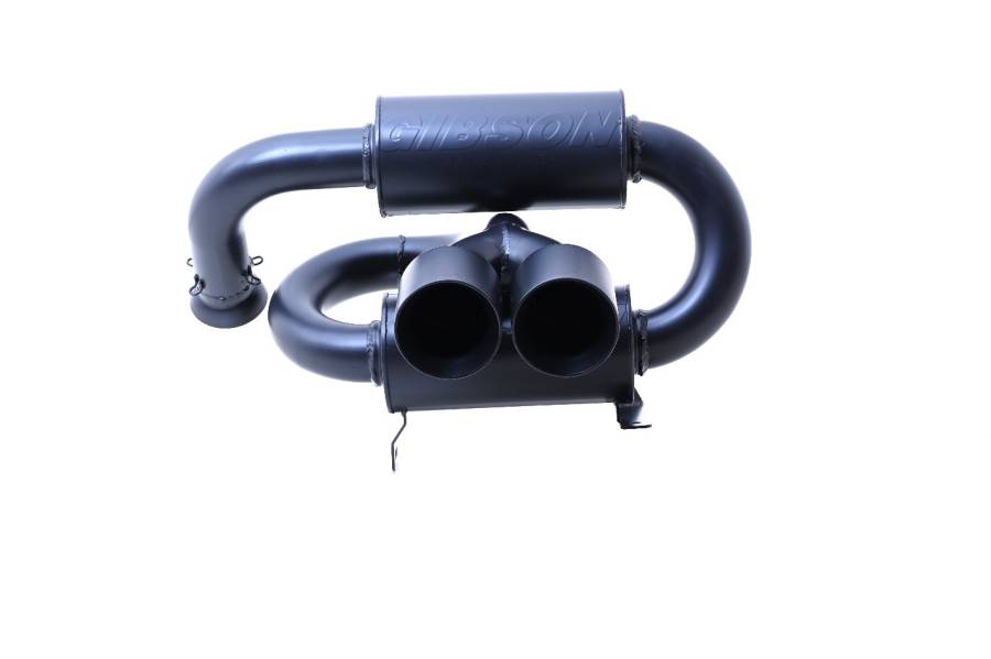 Gibson Performance Exhaust Can‑Am Maverick R Dual Tip Black Ceramic