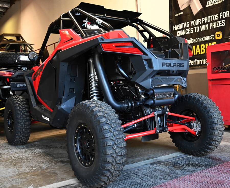 Gibson Dual Black Ceramic Exhaust for Polaris RZR XP 2020‑2026