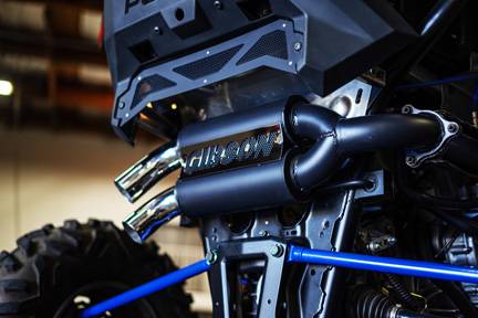Gibson Side Black Exhaust for Polaris RZR Pro XP 2020-2026