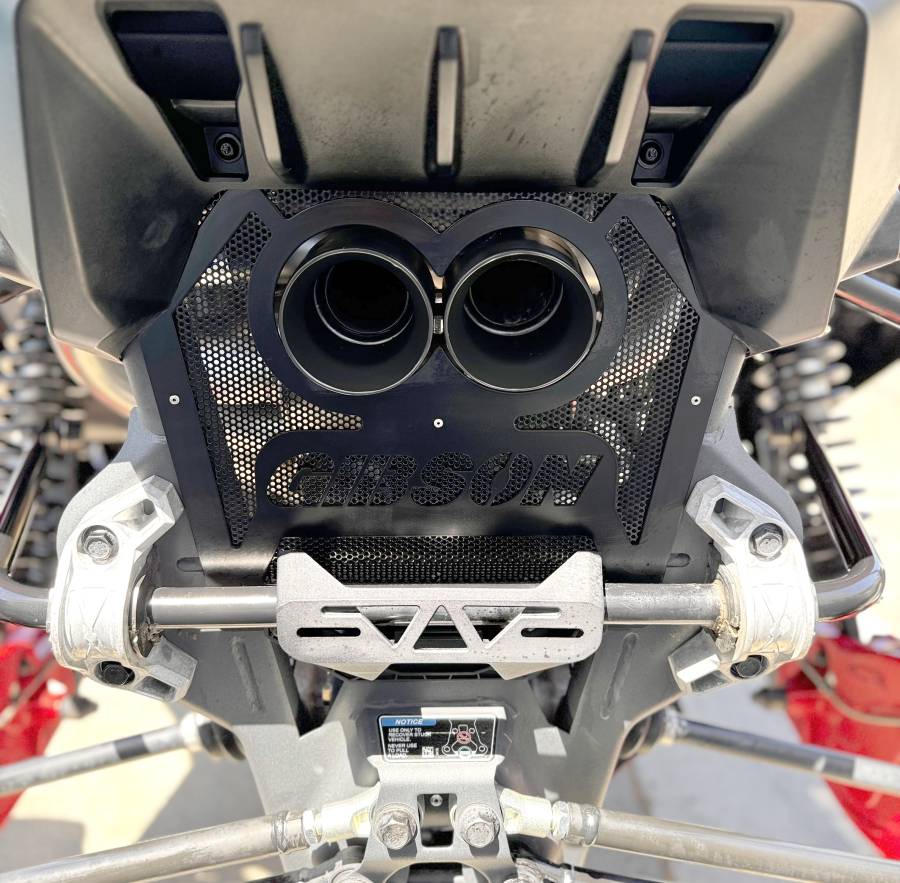Gibson Black Ceramic Dual Tip Exhaust Can‑Am Maverick R 2023‑2026
