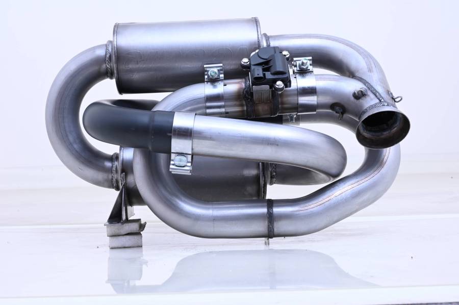 Gibson Black Ceramic Dual Tip Exhaust Can‑Am Maverick R 2023‑2026