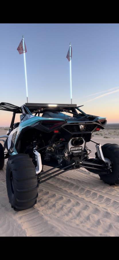 Gibson Performance Exhaust Can‑Am Maverick R Dual Tip Black Ceramic