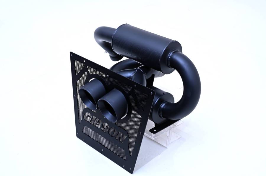 Gibson Performance Exhaust Black Ceramic Dual Tip Exhaust for Can‑Am Maverick R