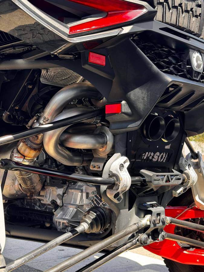 Gibson Black Ceramic Dual Tip Exhaust Can‑Am Maverick R 2023‑2026