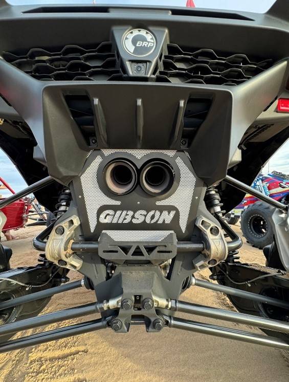 Gibson Performance Exhaust Can‑Am Maverick R Dual Tip Black Ceramic