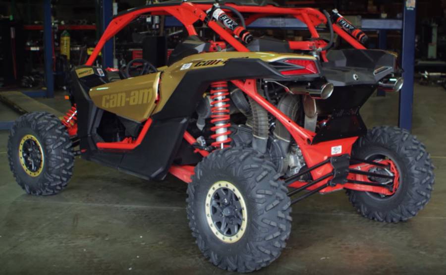 Gibson Exhaust Dual Black Ceramic for Can‑Am Maverick X3