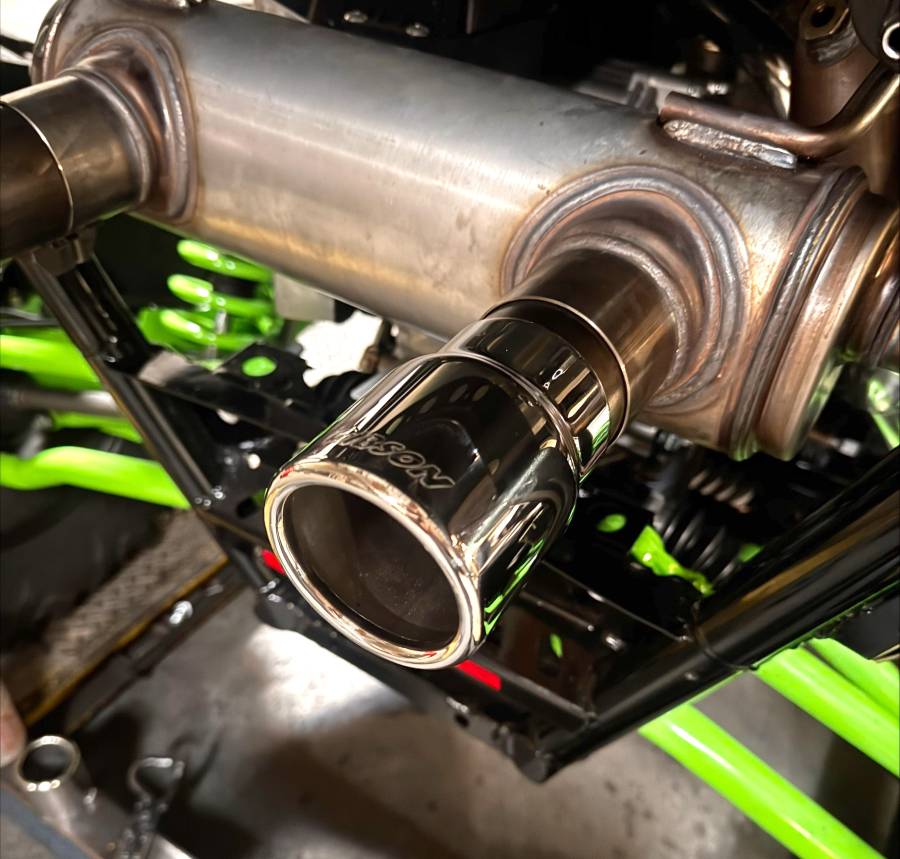 Gibson Performance Exhaust Kawasaki Teryx H2 4Seater Chrome Ceramic