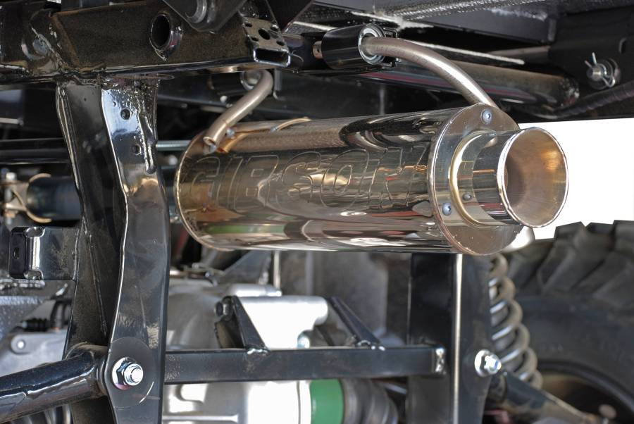 Gibson Exhaust 2008 - 2012 Kawasaki Teryx 750 UTV Performance Exhaust System - Single Stainless - 99002