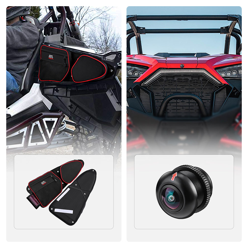 Kemimoto Door Bags & Camera for Polaris RZR XP 1000