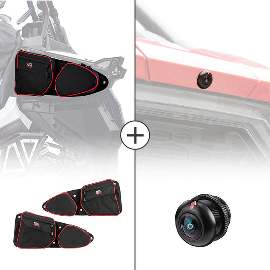 Kemimoto Door Bags & Camera for Polaris RZR XP 1000