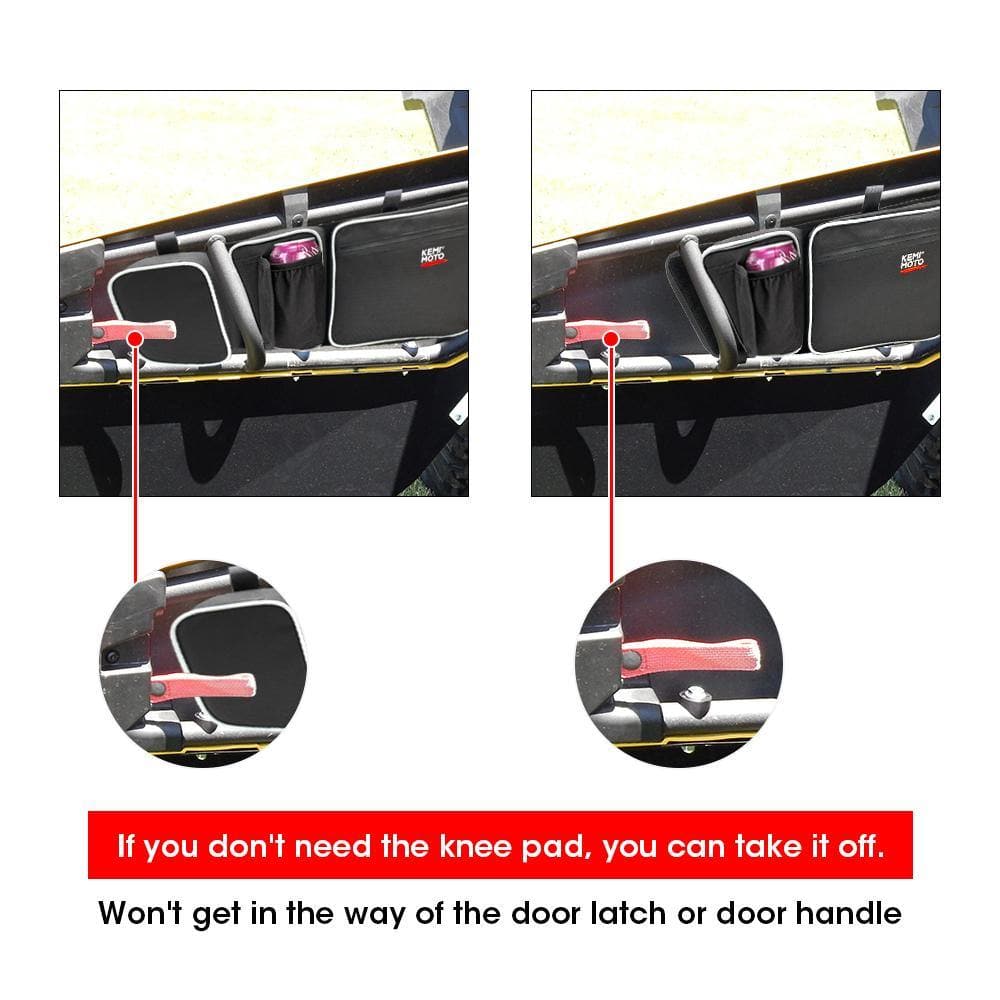 Kemimoto Can‑Am Maverick X3 Side View Mirrors Door Storage Bags