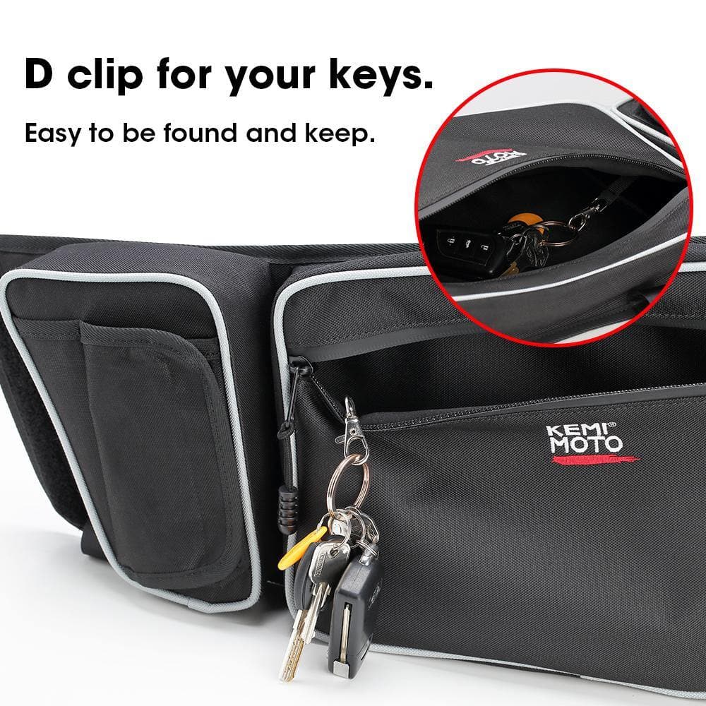 Kemimoto Can‑Am Maverick X3 Side View Mirrors Door Storage Bags