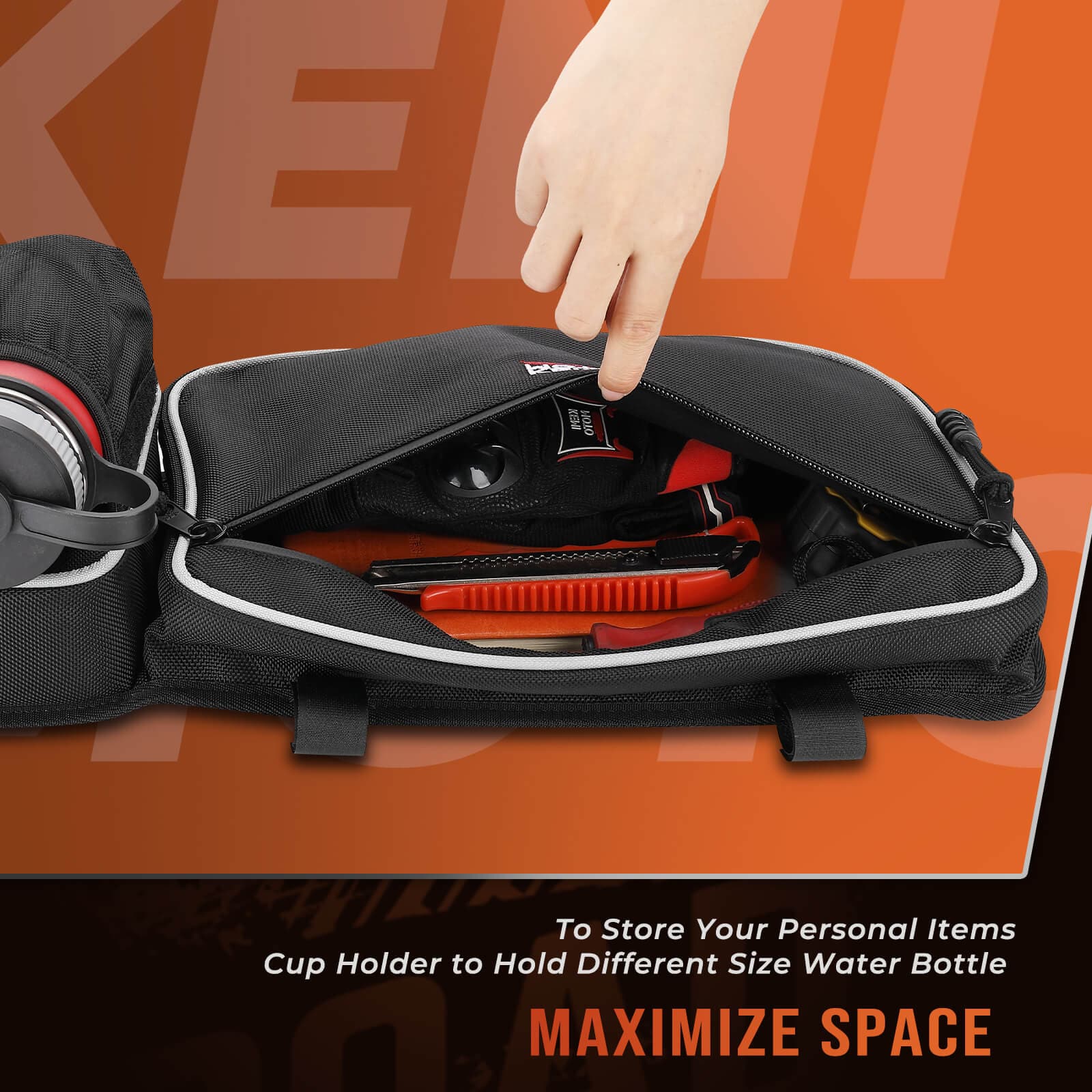 Tablet Holder & Front Door Strorage Bags for Can-Am Maverick X3 MAX