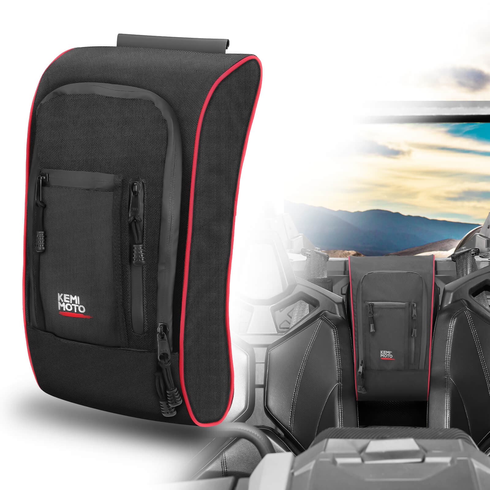 KEMIMOTO Lower Door Inserts and Console Bag for Can‑Am X3