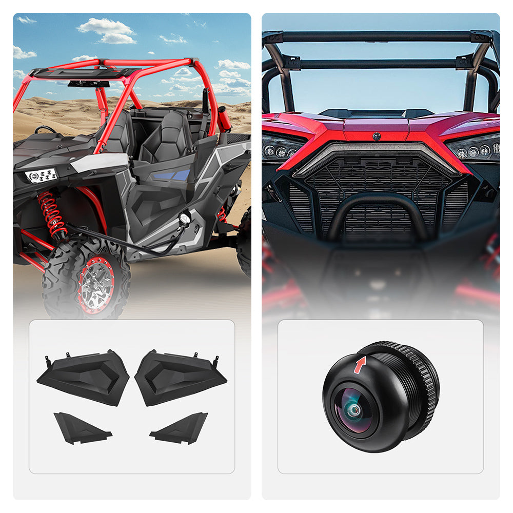 Kemimoto Lower Half Door and Front Camera for Polaris RZR