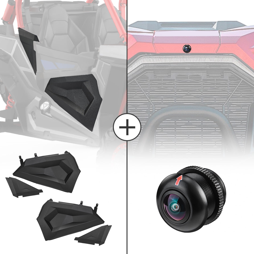 Kemimoto Lower Half Door and Front Camera for Polaris RZR