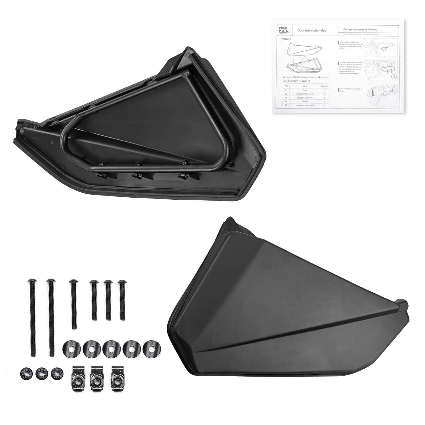 KEMIMOTO Front Lower Door Inserts Storage Bag for Maverick X3