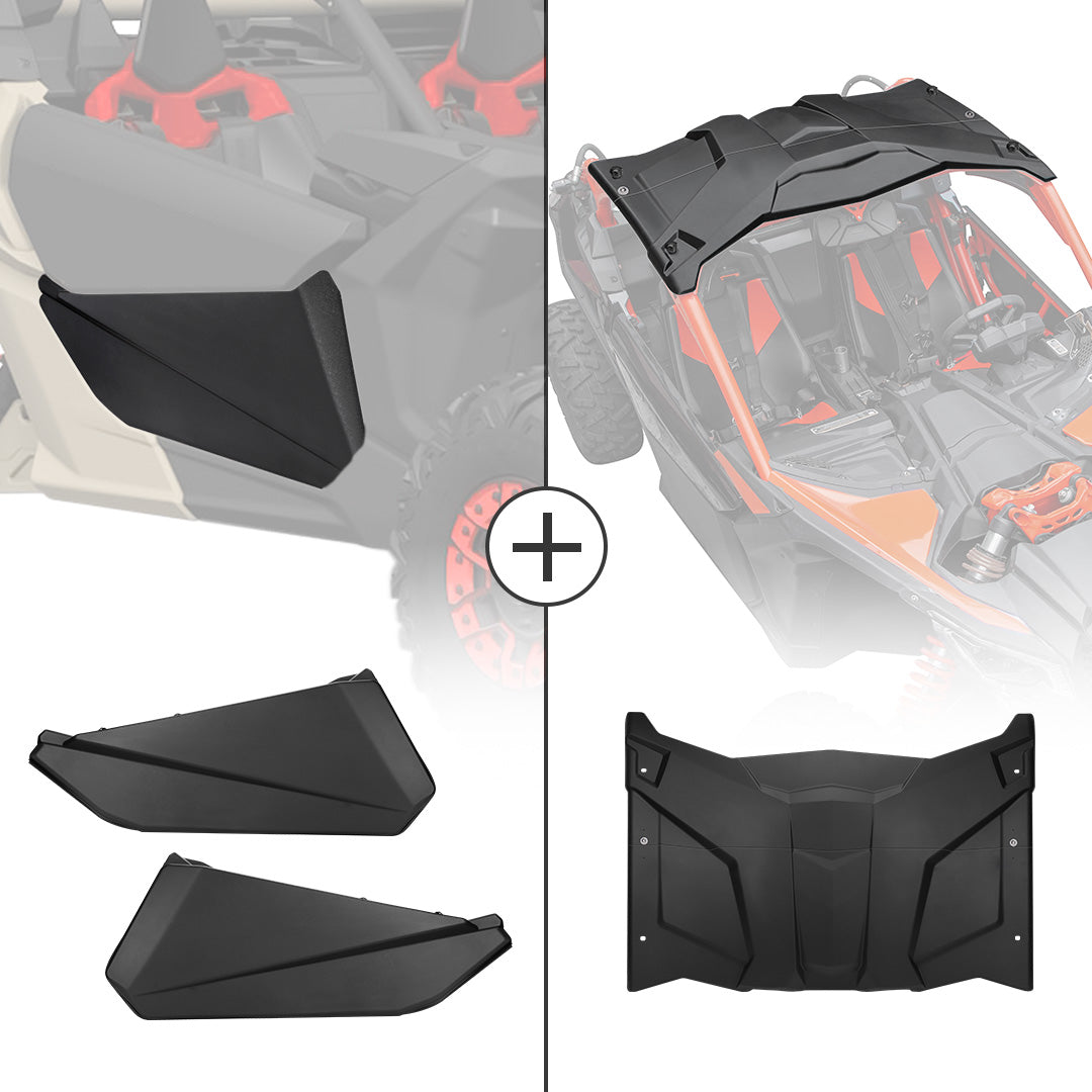 KEMIMOTO Front Lower Door Inserts & Roof for Can‑Am Maverick X3