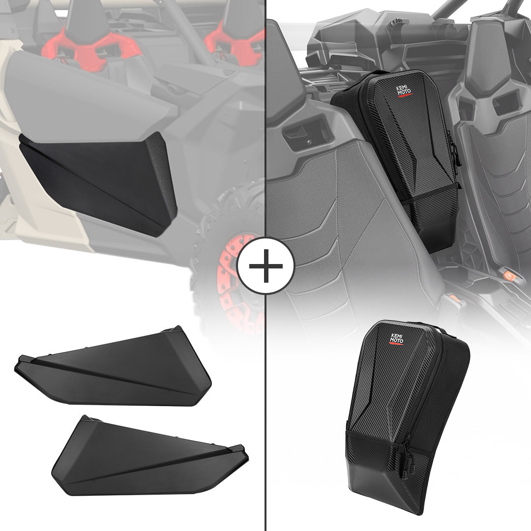 KEMIMOTO Front Lower Door Inserts Storage Bag for Maverick X3