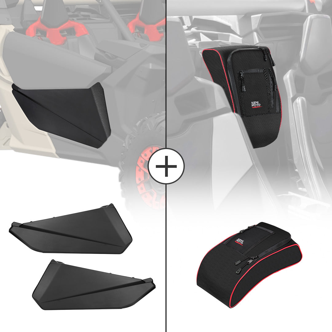 KEMIMOTO Lower Door Inserts and Console Bag for Can‑Am X3