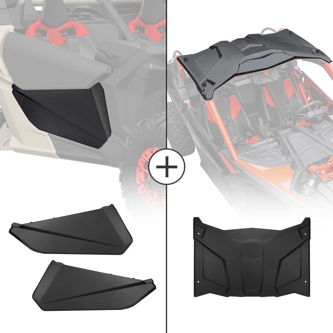 KEMIMOTO Front Lower Door Inserts & Roof for Can‑Am Maverick X3