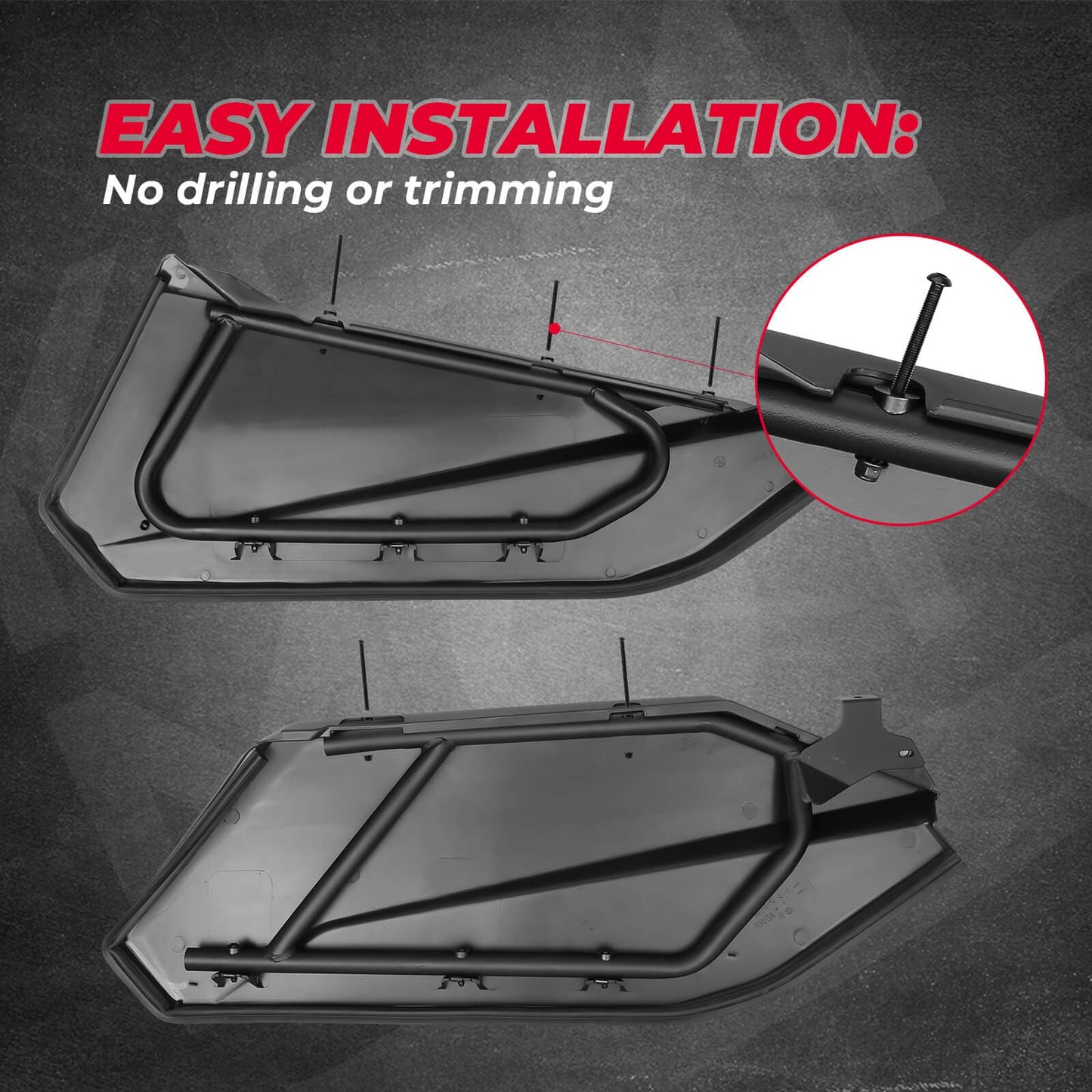KEMIMOTO Doors Panels Storage Bags for Can‑Am Maverick X3 MAX