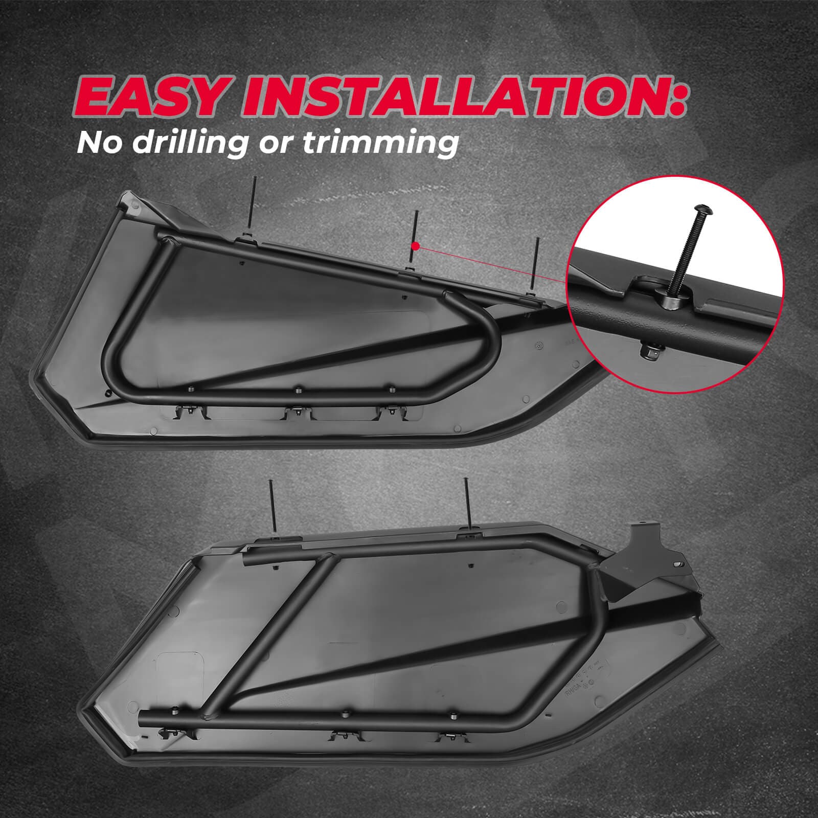 KEMIMOTO Doors Panels Storage Bags for Can‑Am Maverick X3 MAX