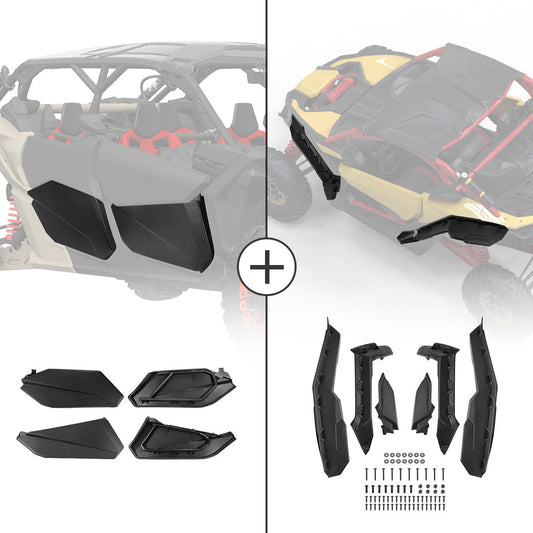 KEMIMOTO Maverick X3 MAX Door Panel Mud Fender Flares Lightweight