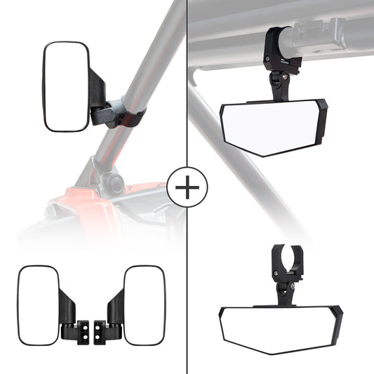 UTV 1.75" / 2" Side Mirror and Race Convex Mirror