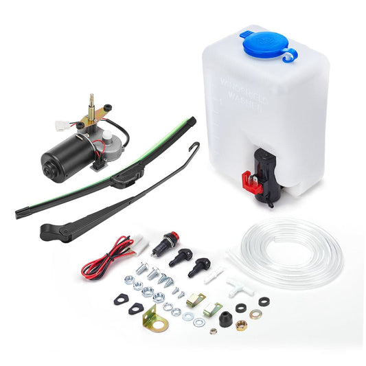 Kemimoto 12V Windshield Wiper Kit 16" for Polaris RZR