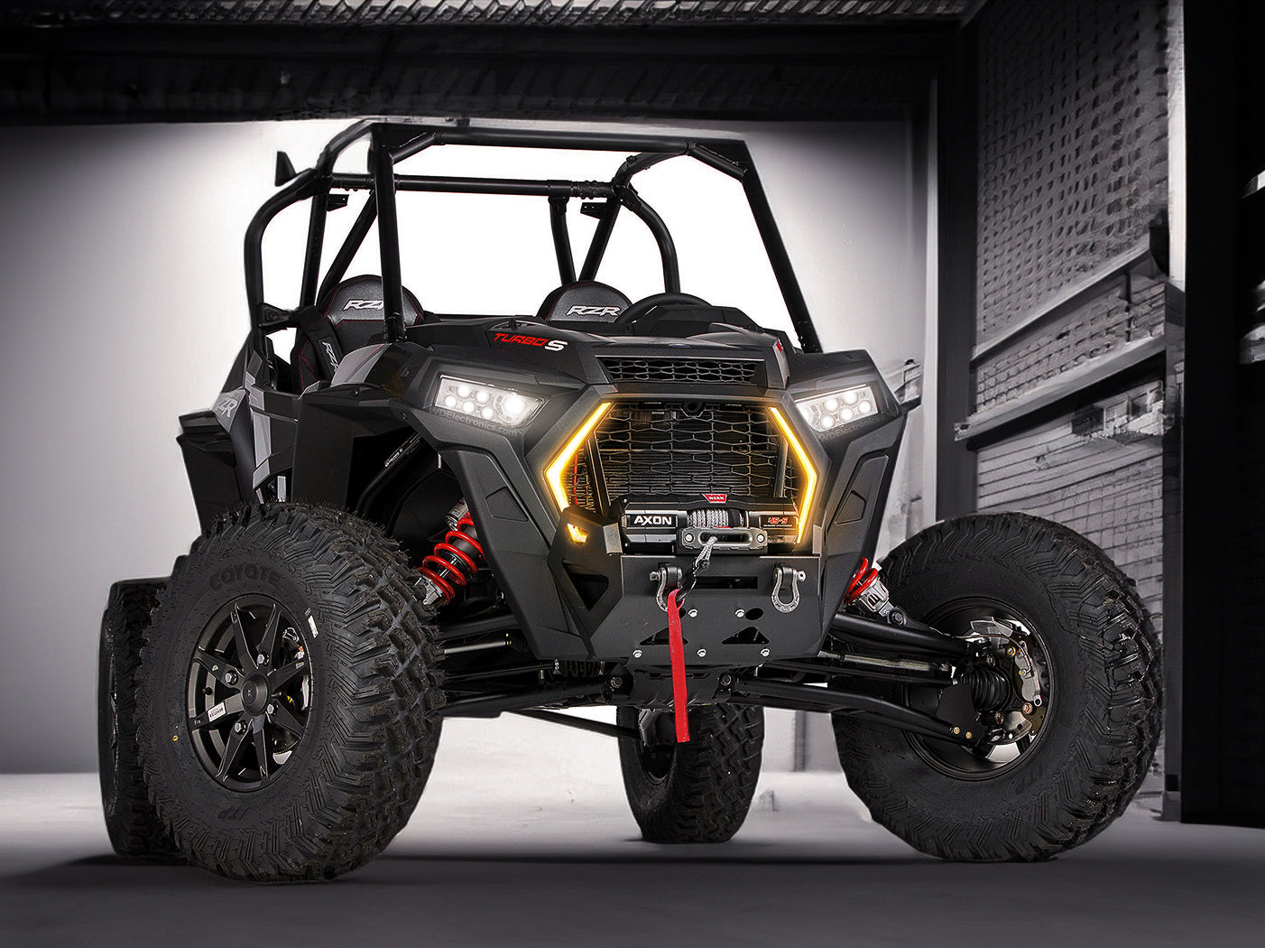Polaris RZR Turbo S Replacement Accent Fang Lights Street Legal Kit 2018-2022
