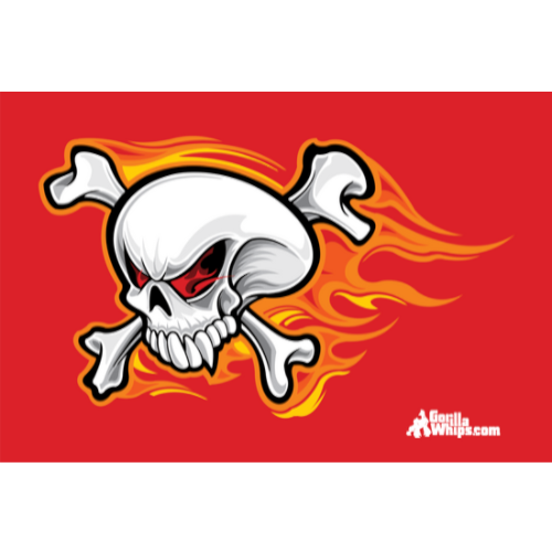 Flying Skull Flag 12" x 18" Grommet Flag