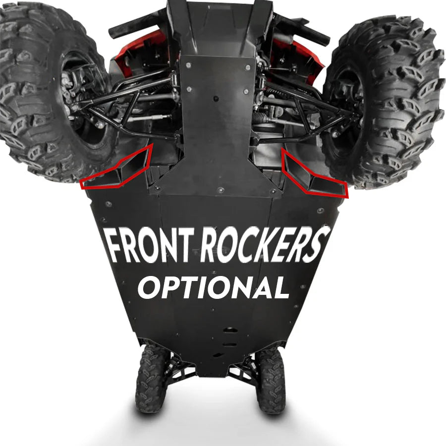 Honda Pioneer 1000-6 UHMW Rock Sliders Skid Plate Kit