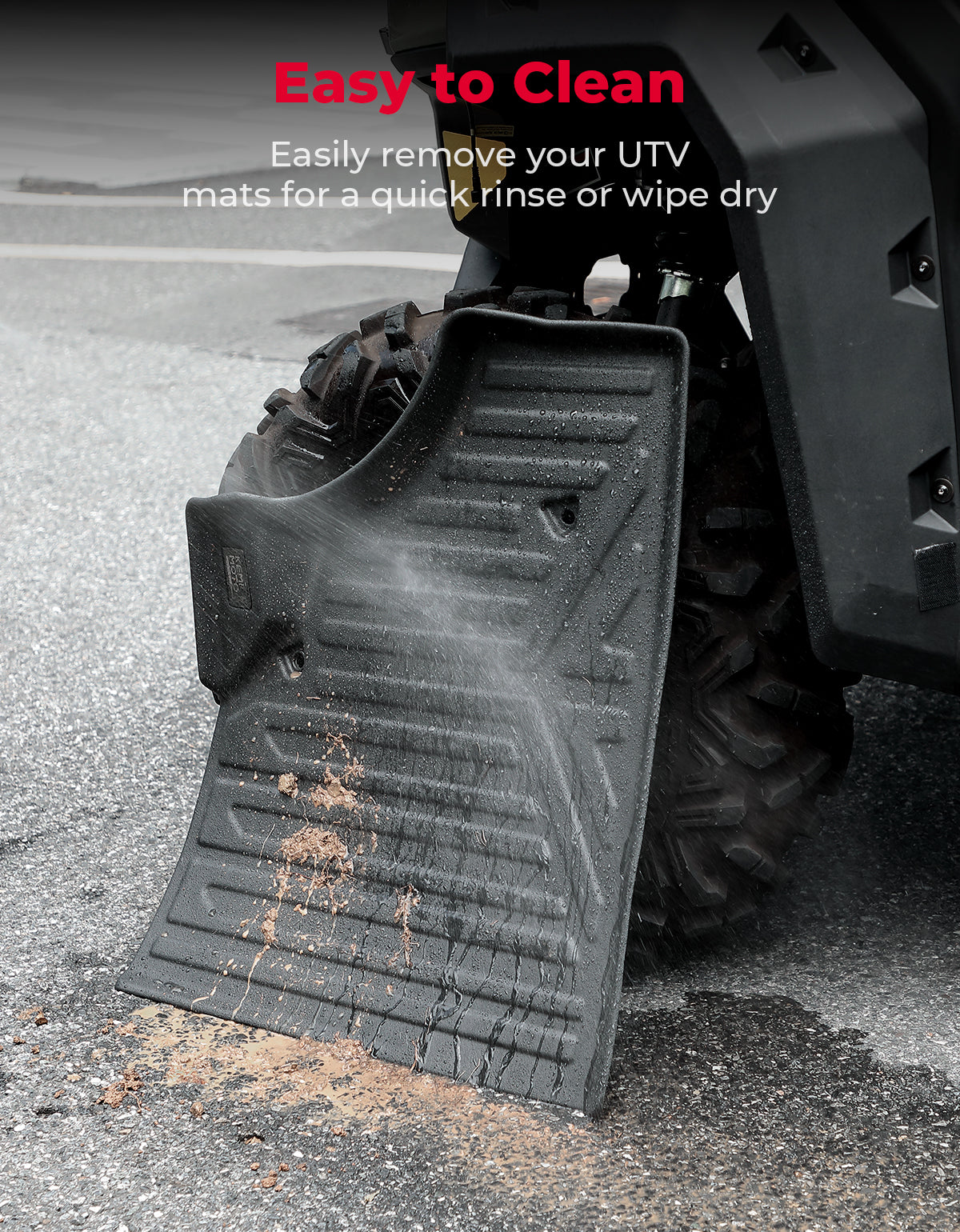Kemimoto 4PCS TPE Floor Mats for Can‑Am Defender Max