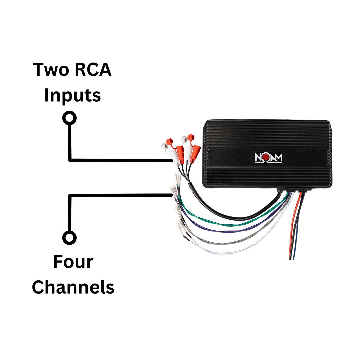NOAM AUDIO HS4.4 4-Channel Professional Hi-Fi Powerful Amplifier