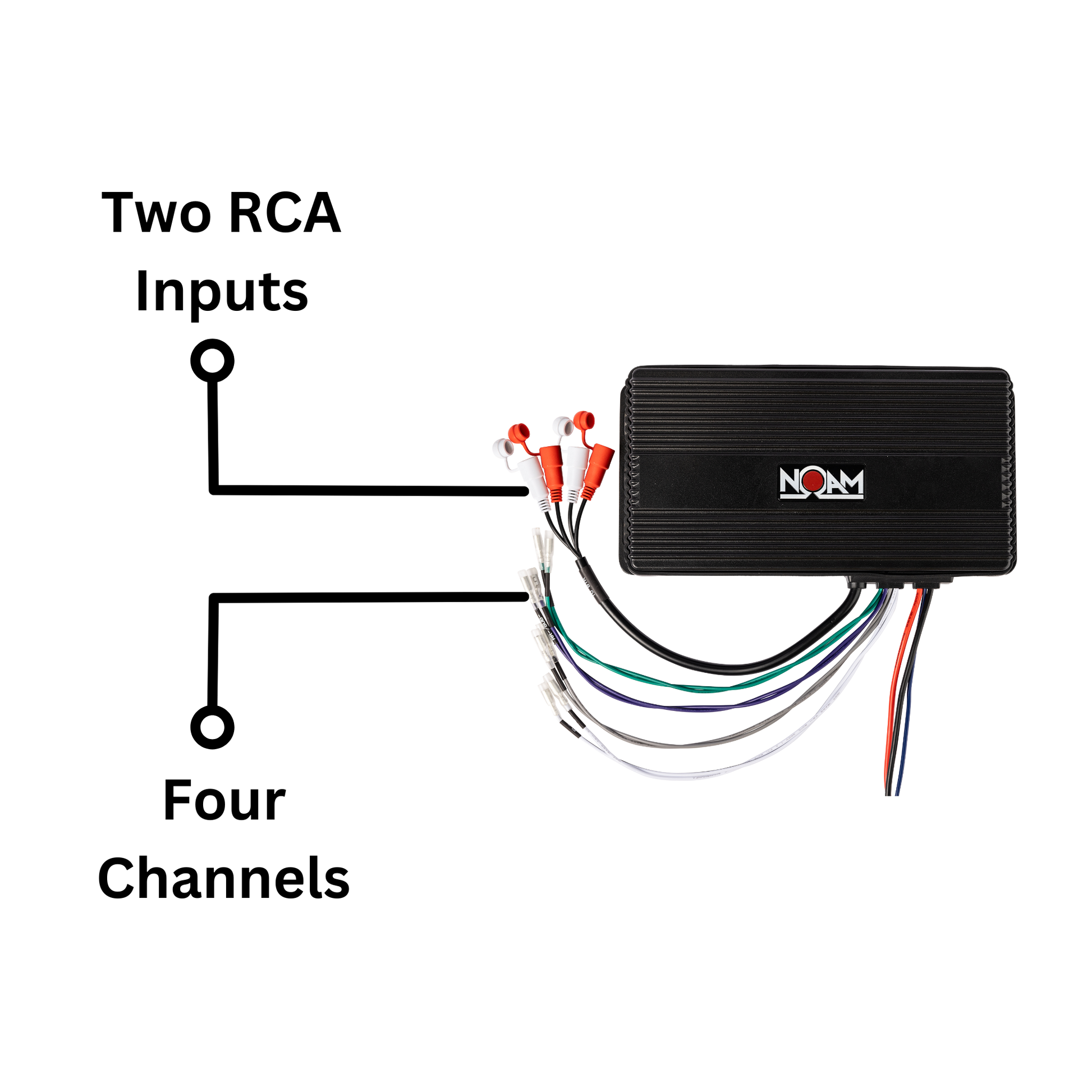 NOAM AUDIO HS4.4 4-Channel Professional Hi-Fi Powerful Amplifier