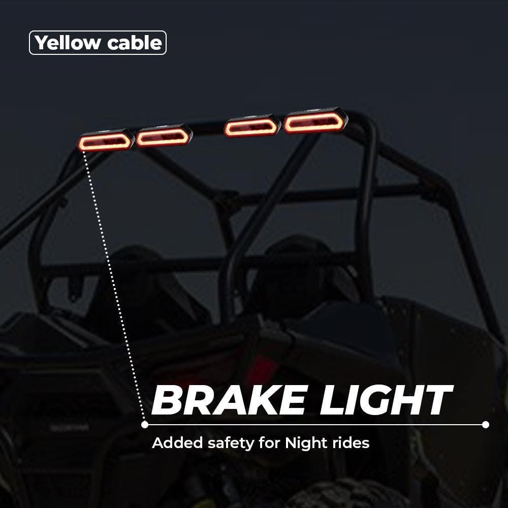 KEMIMOTO Universal Roll Bar Tail Light IP65 Waterproof