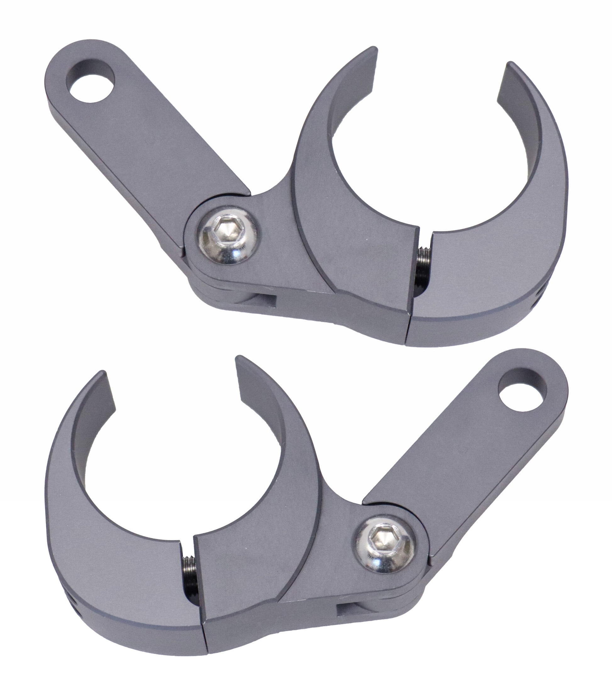 Light Mounts A-Pillar Mount Half Clamp Design Black Anodized