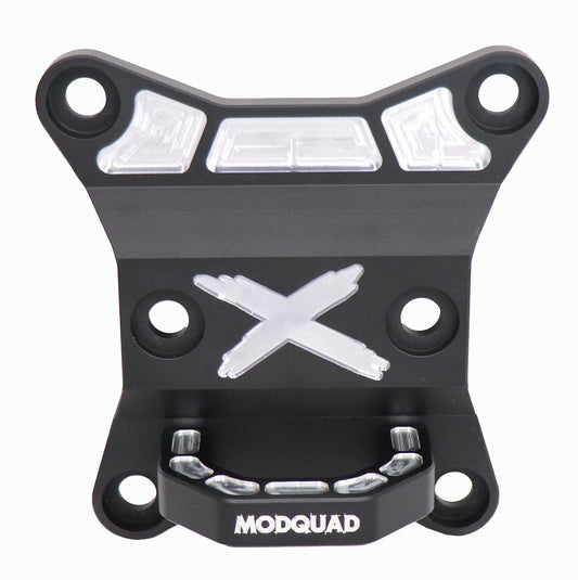 Can‑Am X3 Rear Diff Plate With Tow Ring Black Anodized