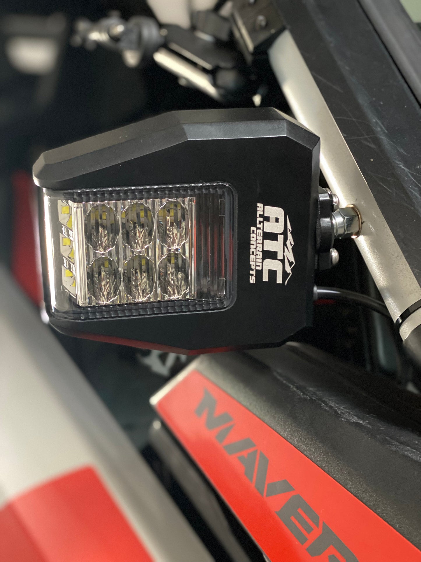 All Terrain Concepts Side-Winder UTV Mirror Billet Aluminum