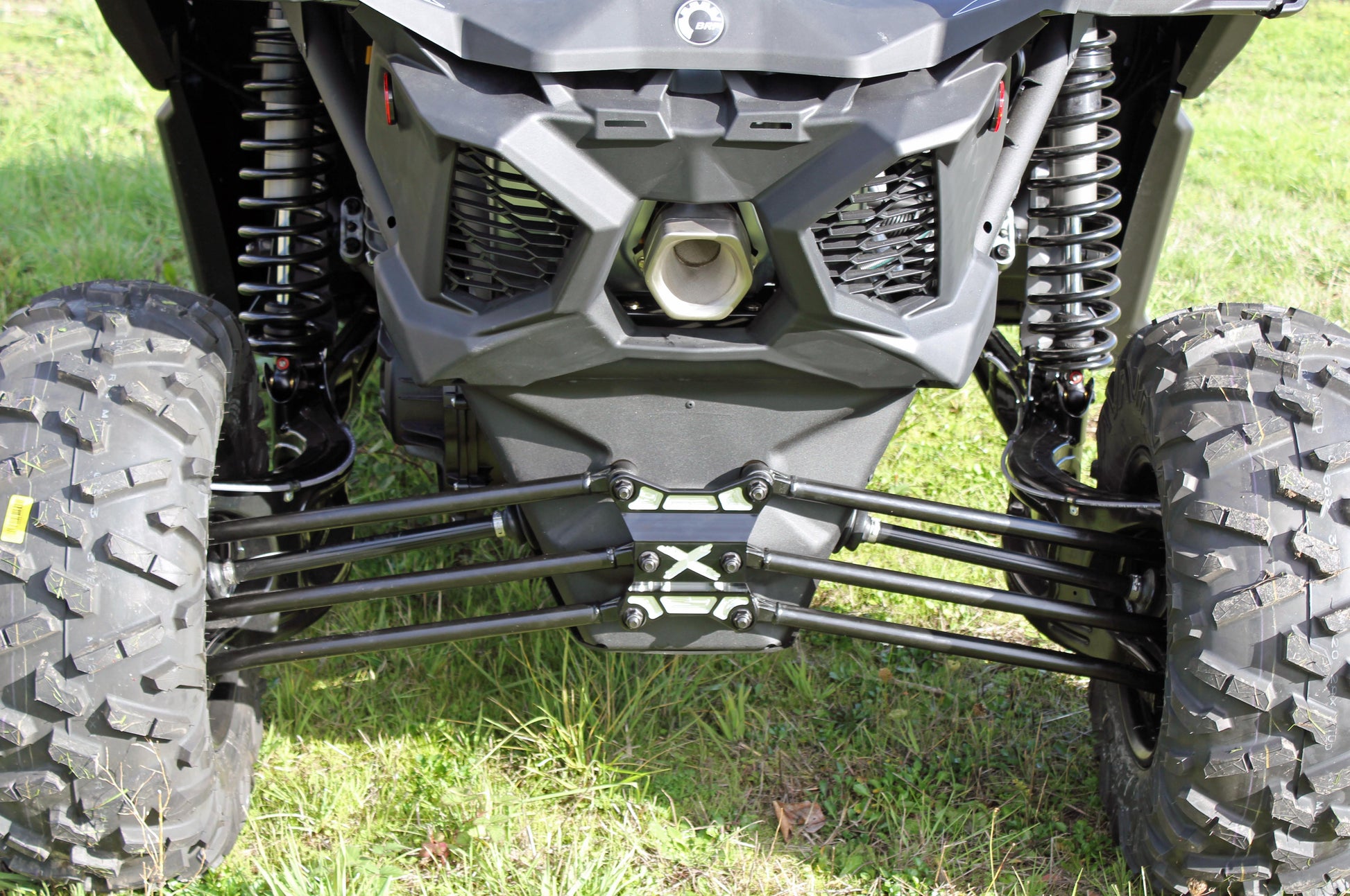 Can-Am X3 Rear Diff Plate Machined Aluminum Black