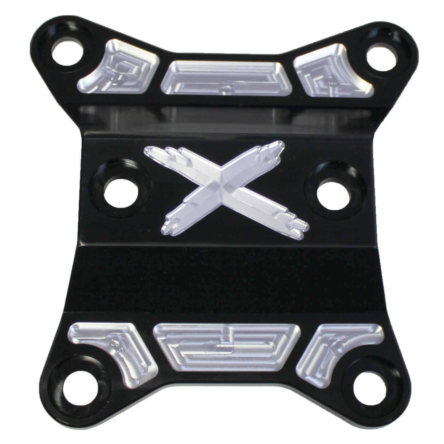 Can-Am X3 Rear Diff Plate Machined Aluminum Black