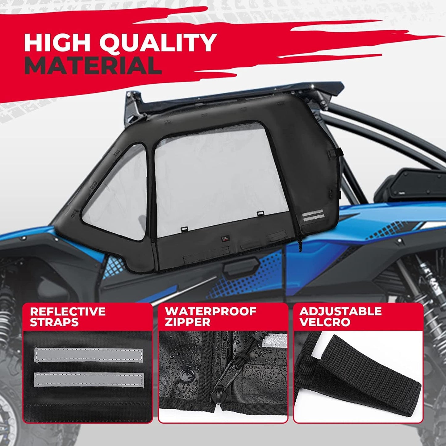 Kemimoto Cab Enclosure & Fender Flares for Kawasaki KRX 1000