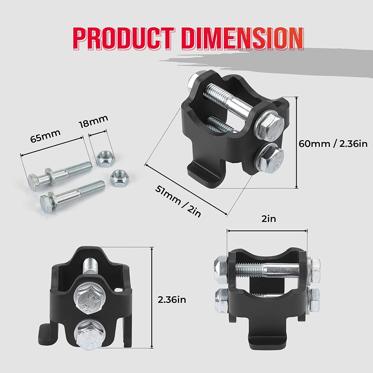 Kemimoto 2" Lift Kit for Can-Am Defender HD5-HD8-HD10-XMR
