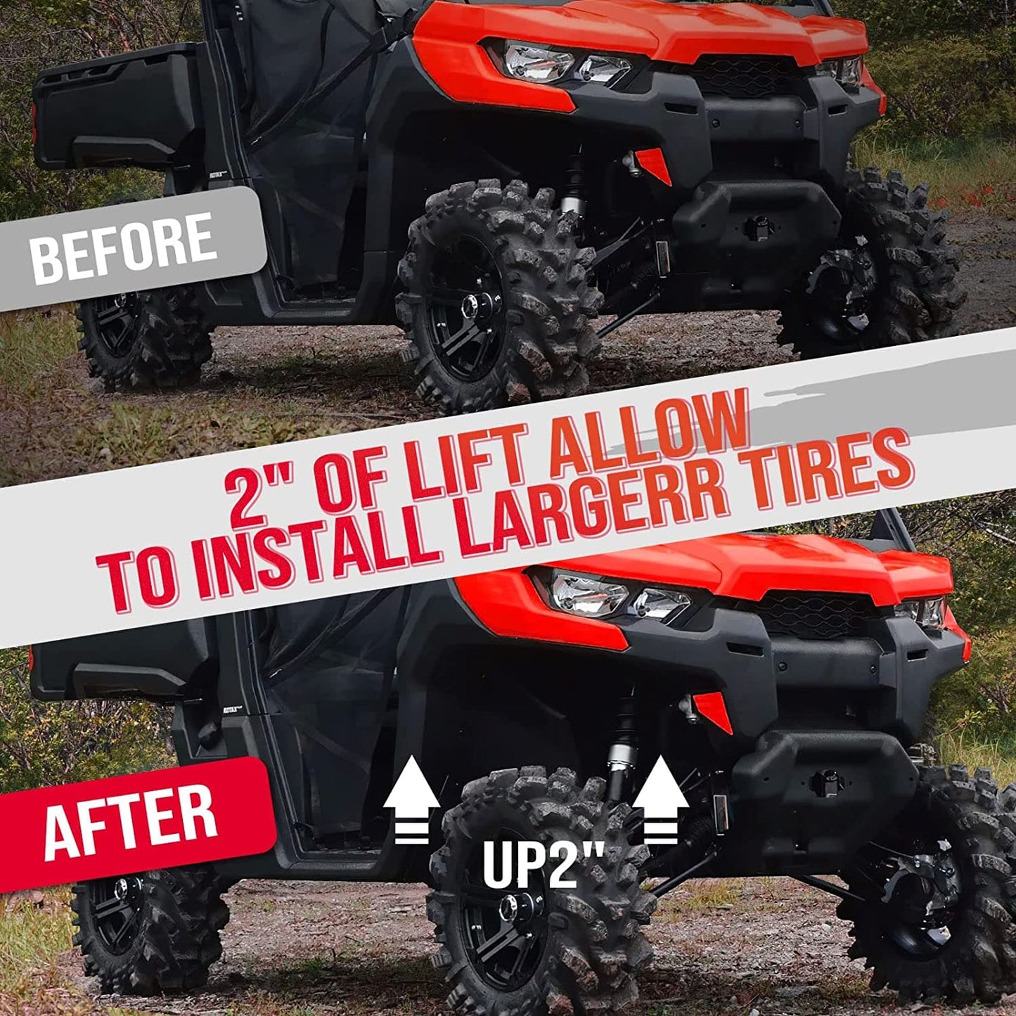 Kemimoto 2" Lift Kit for Can-Am Defender HD5-HD8-HD10-XMR